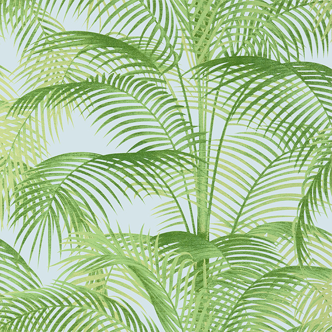 Delray Green and Blue T13937 by Thibaut Wallpaper Thibaut Wallpaper Delray Green and Blue T13937Wallpaper Palm Grove Non Woven Wallpaper UNITED KINGDOM </p><p>Repeat: V: 27.5 27 - Fabric Carolina -
