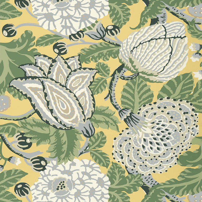Mitford Yellow T2947 by Thibaut Wallpaper Thibaut Wallpaper Mitford Yellow T2947Wallpaper Paramount Wallpaper U.S.A. </p><p>Repeat: V: 25.25 27 - Fabric Carolina -