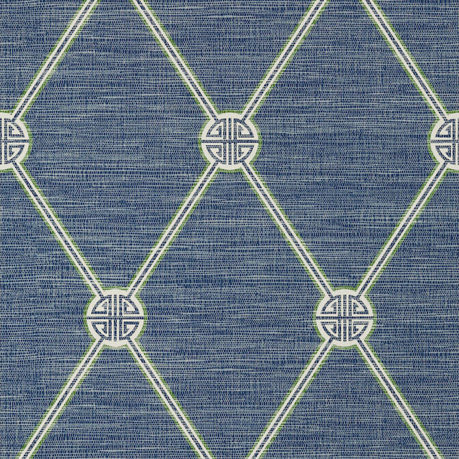 Turnberry Trellis Navy T13354 by Thibaut Wallpaper Thibaut Wallpaper Turnberry Trellis Navy T13354Wallpaper Pavilion Non-Woven Vinyl Wallpaper UNITED STATES </p><p>Repeat: V: 21 27 - Fabric Carolina -