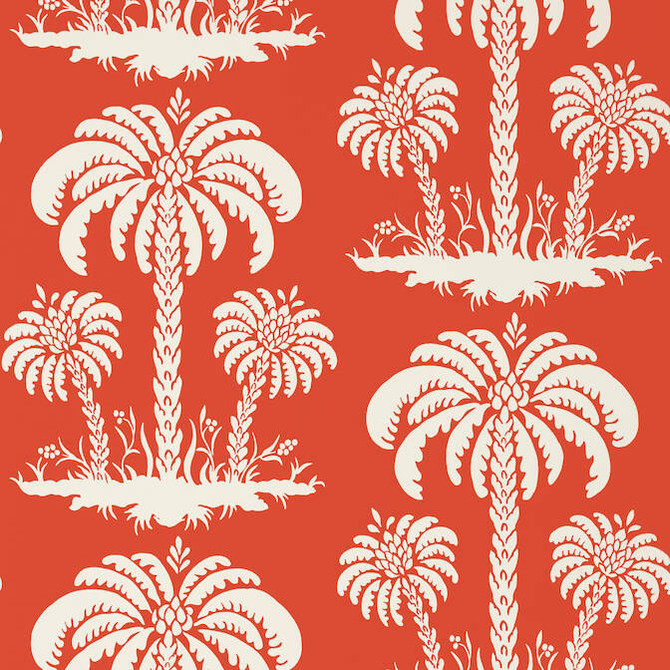Palm Island Coral T13147 by Thibaut Wallpaper Thibaut Wallpaper Palm Island Coral T13147Wallpaper Summer House Non Woven Wallpaper UNITED KINGDOM </p><p>Repeat: V: 18 27 - Fabric Carolina -