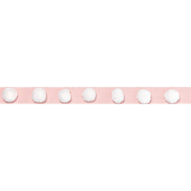 Pom Pom Tape Blossom E12247 by Thibaut Fabric Thibaut Fabric Pom Pom Tape Blossom E12247Fabric Tapes & Trims Volume 3 100% Cotton INDIA </p><p>Repeat: V: 2 1.25 - Fabric Carolina -