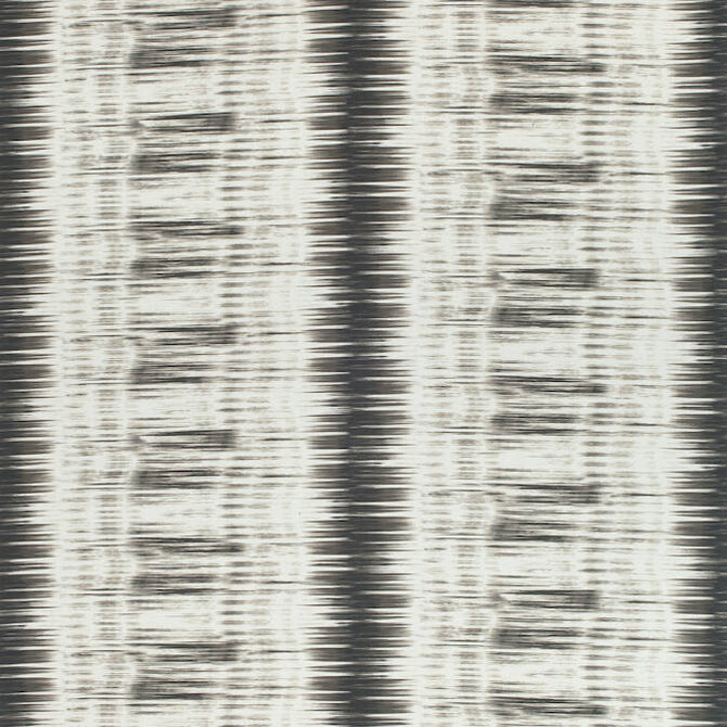 Ikat Stripe Charcoal F988701 by Thibaut Fabric Thibaut Fabric Ikat Stripe Charcoal F988701Fabric Trade Routes Fabric Book 61% Linen 39% Cotton THAILAND </p><p>Repeat: V: 23.25 54 - Fabric Carolina -