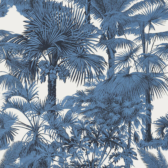 Palm Botanical Navy T10100 by Thibaut Wallpaper Thibaut Wallpaper Palm Botanical Navy T10100Wallpaper Tropics Wallpaper U.S.A. </p><p>Repeat: V: 36 27 - Fabric Carolina -