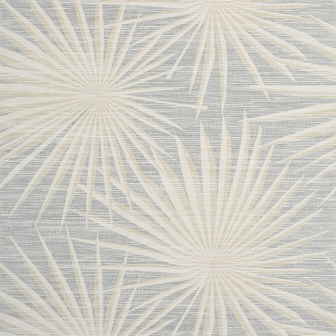 Palm Frond Metallic Silver on Beige T10146 by Thibaut Wallpaper Thibaut Wallpaper Palm Frond Metallic Silver on Beige T10146Wallpaper Tropics Non-Woven Vinyl Wallpaper U.S.A. </p><p>Repeat: V: 20.5 27 - Fabric Carolina -