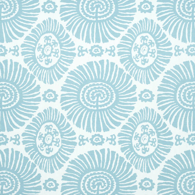 Solis Spa Blue F910084 by Thibaut Fabric Thibaut Fabric Solis Spa Blue F910084Fabric Tropics Fabric Book 52% Cotton, 48% Linen ITALY </p><p>Repeat: V: 12.5 54 - Fabric Carolina -
