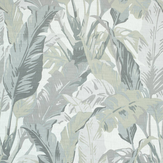 Travelers Palm Grey F910129 by Thibaut Fabric Thibaut Fabric Travelers Palm Grey F910129Fabric Tropics Fabric Book 60% Linen, 30% Cot, 10% Nylon UNITED KINGDOM </p><p>Repeat: V: 40 54 - Fabric Carolina -