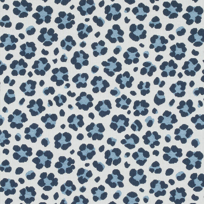 Trixie Navy and Sky W80419 by Thibaut Fabric Thibaut Fabric Trixie Navy and Sky W80419Fabric Woven Res. 10: Menagerie 78% Cotton, 22% Rayon-acr back U.S.A. </p><p>Repeat: V: 14 54 - Fabric Carolina -