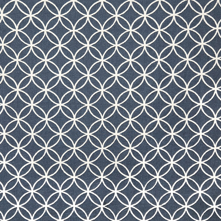 Instant Connection Denim by Carole Fabric Blue Crush 100% Polyester India  4 1/2" V, 4 1/2" H 53""  - Fabric Carolina -