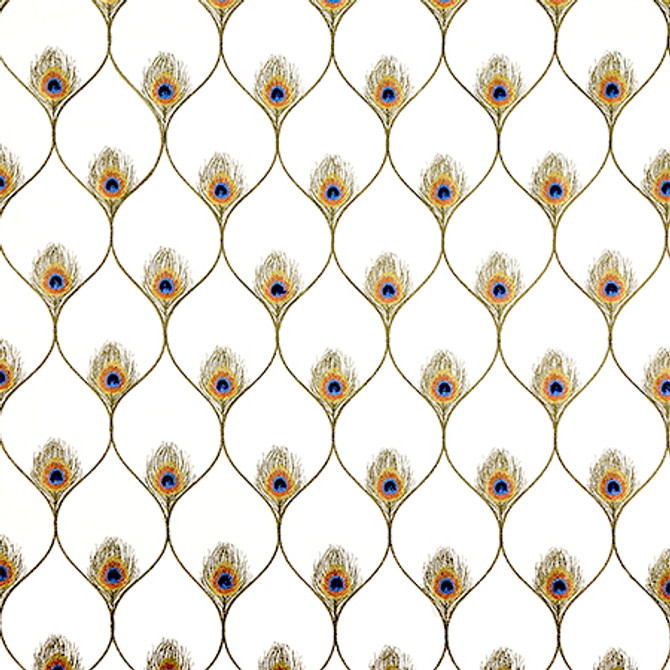 A Little Different Ivory by Carole Fabric Hidden Treasure Base: 70% Cotton, 25% Poly, 5% Linen Embr: 100% Rayon India  7 1/2" V, 4 1/4" H 53"  - Fabric Carolina -