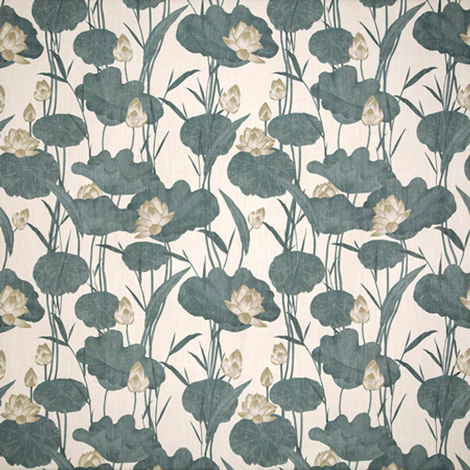 Be Seen Linen by Carole Fabric Misty Glen 72% Polyester, 20% Rayon, 8% Linen China  27" V, 27 1/4" H 55""  - Fabric Carolina -