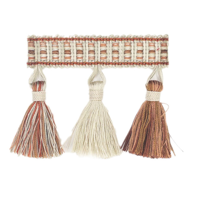 Nina Tassel Fringe 6 Poppy by Stout Trim Stout Trim Nina Tassel Fringe 6 PoppyTrim ALLURE TRIM 57%POL 43%SVI TURKEY </p><p>Repeat: H: 5.000, V: 0.000 3.5 in - Fabric Carolina -