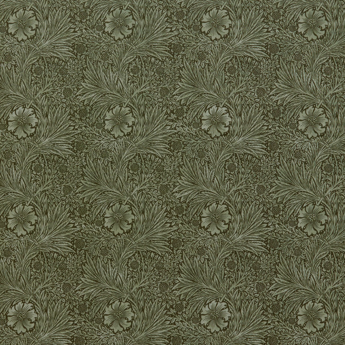 7864 Marigold Velvet 7 Olive by Wmah Fabric Wmah Fabric 7864 Marigold Velvet 7 OliveFabric WILLIAM MORRIS AT HOME KELMSCOTT GARDENS VOL 2 100%POL TURKEY </p><p>Repeat: H: 18.000, V: 18.000 54 in - Fabric Carolina -