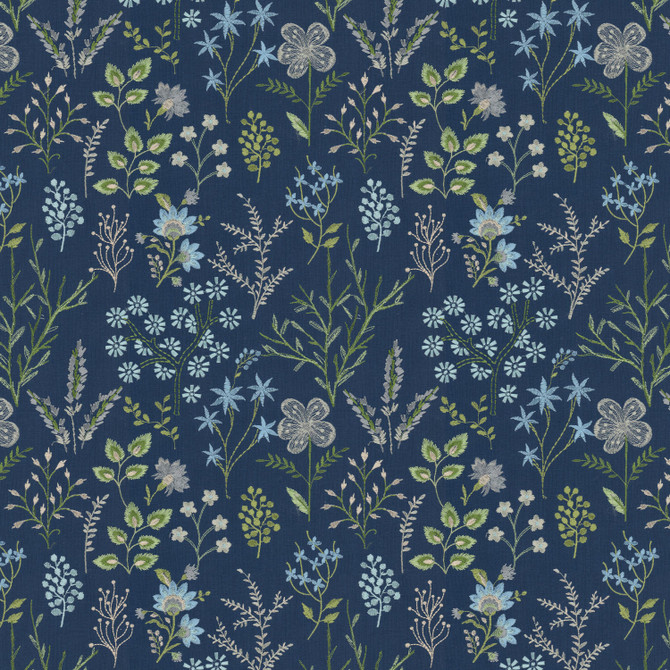 Corona 3 Navy by Stout Fabric Stout Fabric Corona 3 NavyFabric Rainbow Library Harbor/Ink 100%Cot %Bemb India </p><p>Repeat: H: 12.75, V: 12.75 52 in - Fabric Carolina -