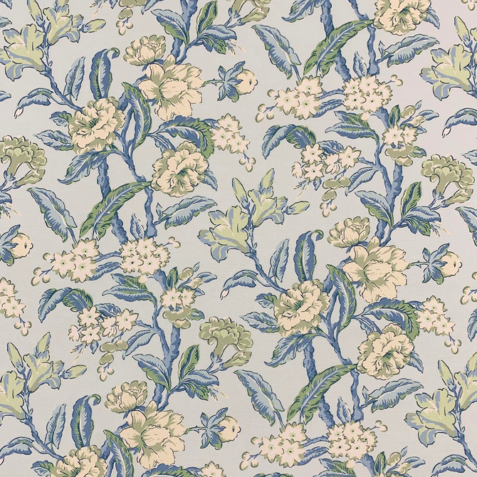 Lillian August Kate Skyblue by Magnolia Fabric - 55% Linen, 45% Cotton Spain 50000 Horizontal: 27.17 and Vertical: 22.13 54 - Fabric Carolina -