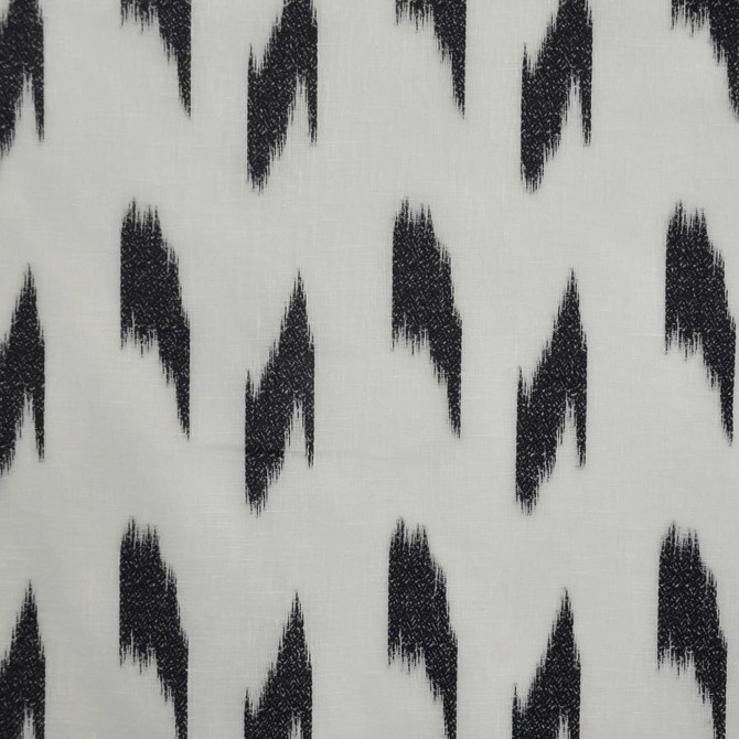 Yumi # 514 Charcoal by Maxwell Fabric Sheer Craft 100% POLYESTER TURKEY V-7.5" H-6.3" 118" - Fabric Carolina -