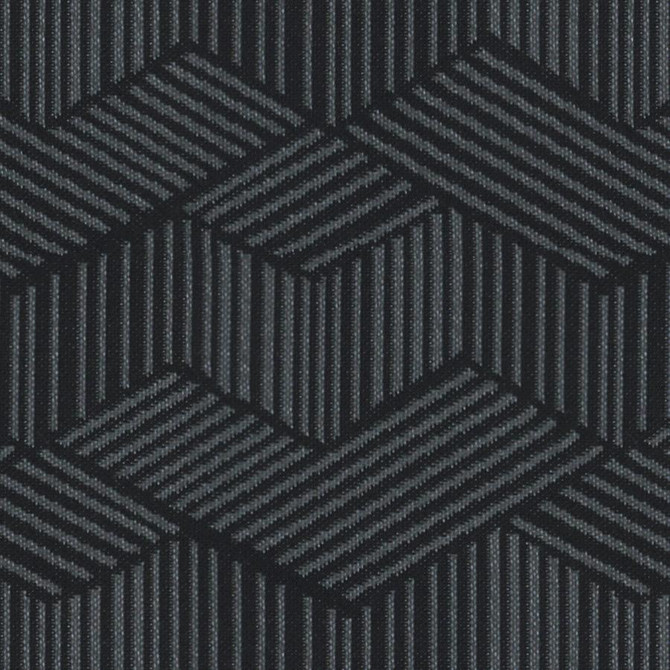 Alongshore # 624 Anthracite by Maxwell Fabric Home & Garden-Act Viii 100% SOLUTION DYED POLYOLEFIN INDIA V-7.6" H-6.85" 55.5" - Fabric Carolina -
