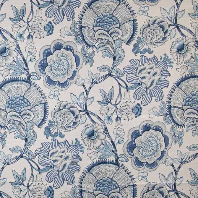 Springhope # 529 Delft by Maxwell Fabric PRINT GALLERY II 100% COTTON PAKISTAN V-25.3" H-13.5" 54" - Fabric Carolina -
