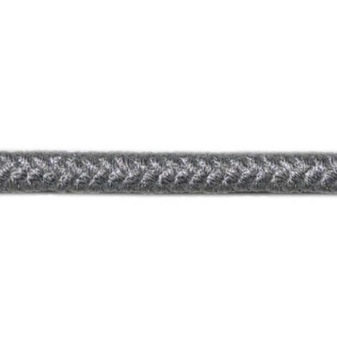 0283 Silver by Europatex Fabric Metallic 100% Polyester 0.25 inches - Fabric Carolina -