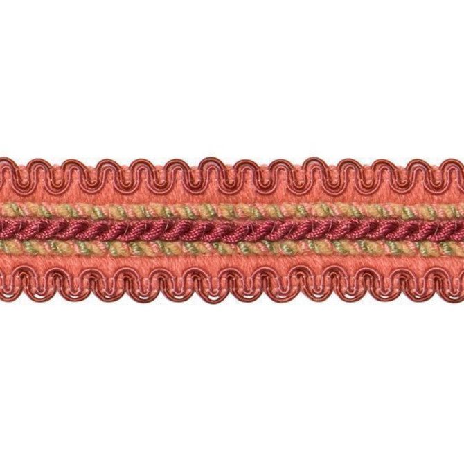 04029 Coral by Europatex Fabric Portofino 50% Viscose, 50% Cotton 1.25 inches - Fabric Carolina -
