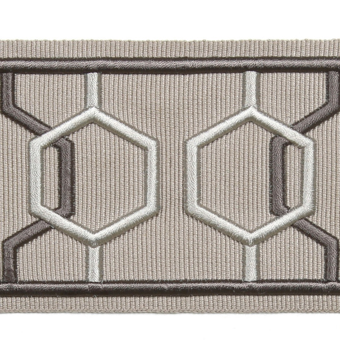 Dimensions Mink by Europatex Fabric Crest & Dimensions 100% Polyester 2.90 inches - Fabric Carolina -