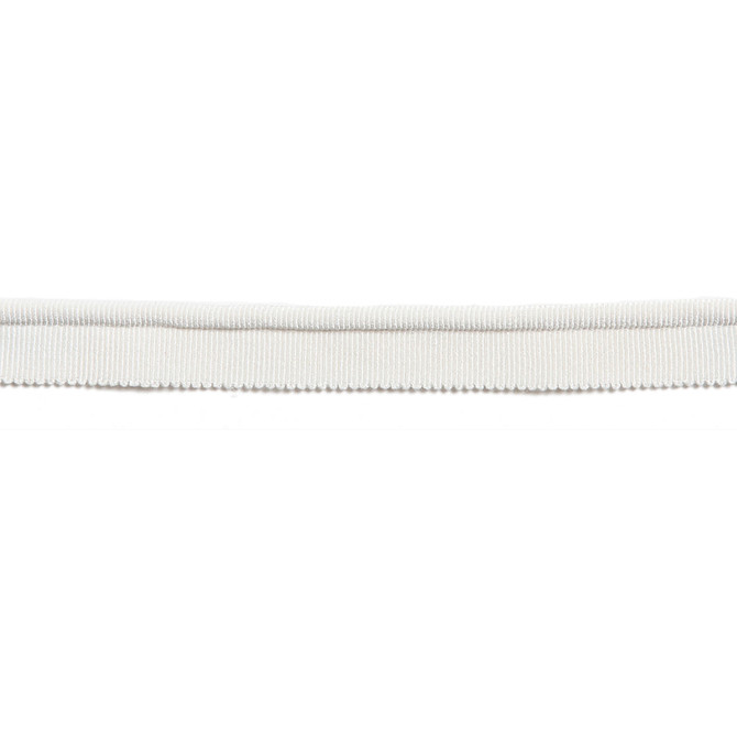 Hellenic Key Grosgrain Lip Cord Pearl by Europatex Fabric Hellenic 45% Rayon, 31% Cotton, 23% Fibranne, 1% Polyester 0.25 inches - Fabric Carolina -