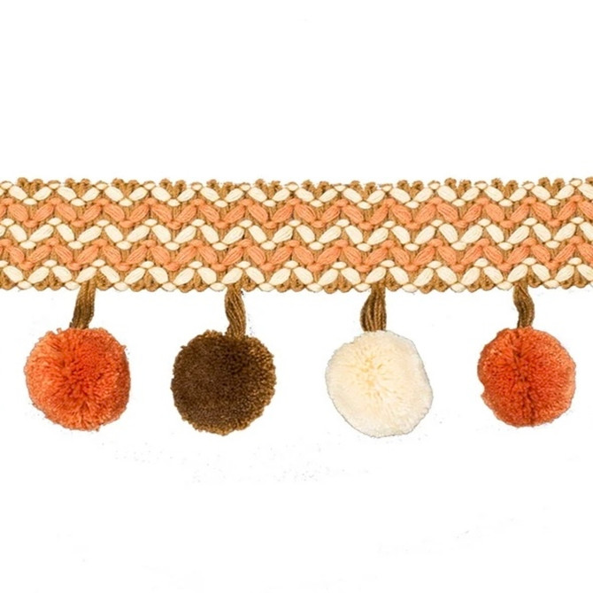 Ursula Apricot by Europatex Fabric Sirenia 50% Viscose, 50% Cotton 2.00 inches - Fabric Carolina -