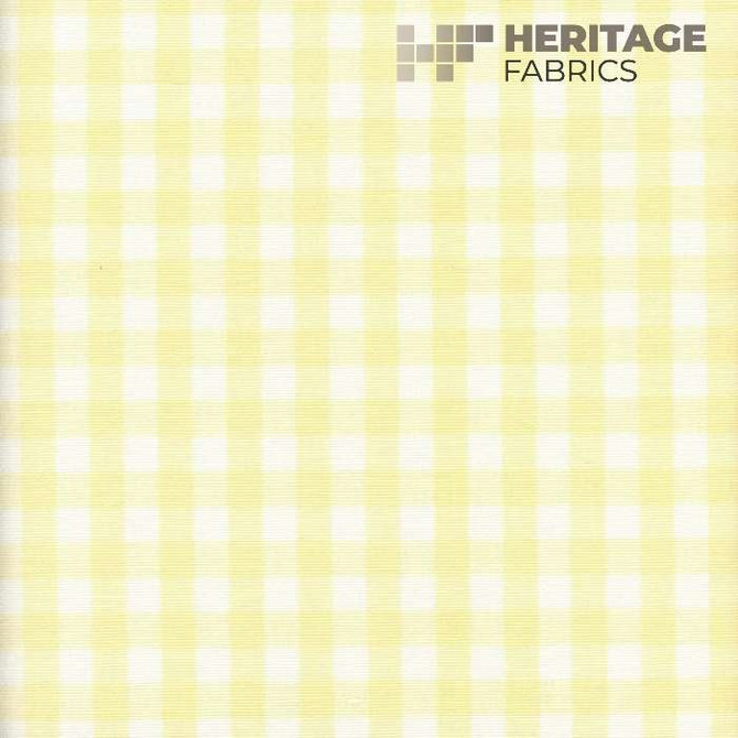 Chester Pale Yellow by Heritage Fabric - 100% Cotton India 9,000 Horizontal: 0.75" and Vertical: 0.75" 54" - Fabric Carolina -