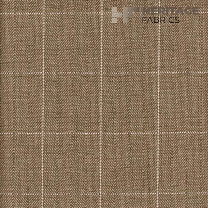 Copley Square Mink by Heritage Fabric - 100% Cotton India 15,000 Horizontal: 2.3" and Vertical: 2.3" 54" - Fabric Carolina -