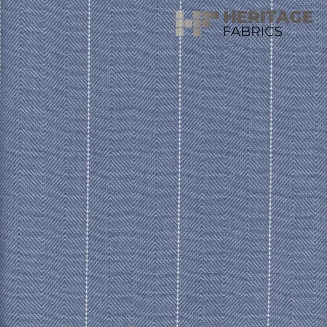 Copley Stripe Lake by Heritage Fabric - 100% Cotton India 15,000 Horizontal: 2.3" and Vertical: N/A 54" - Fabric Carolina -