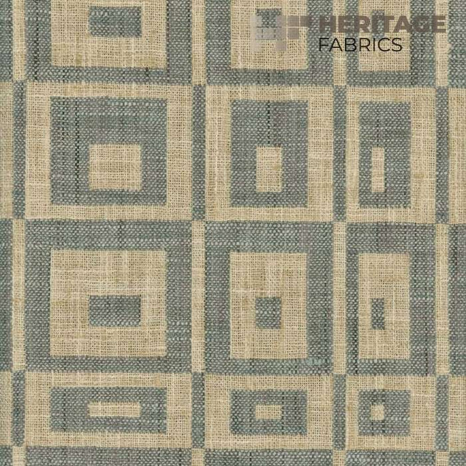 Cubic Aegean by Heritage Fabric - 100% Polyester India 9,000 Horizontal: 7.75" and Vertical: 9" 54" - Fabric Carolina -