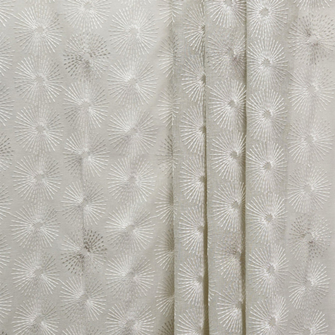 <p>Be Happy Fog by Carole Fabric</p><p><strong>Required Minimum Quantity Purchase: 2 yards</strong></p><p>Book: Sheer Delight</p><p>Content: Base: 88% Polyester, 12% Cotton Embr: 100% Polyester</p><p>Origin: </p><p>Performance: N/A</p><p>Repeat: 12 1/2" V, 12 5/8" H</p><p>Width: 50 1/2*"</p>