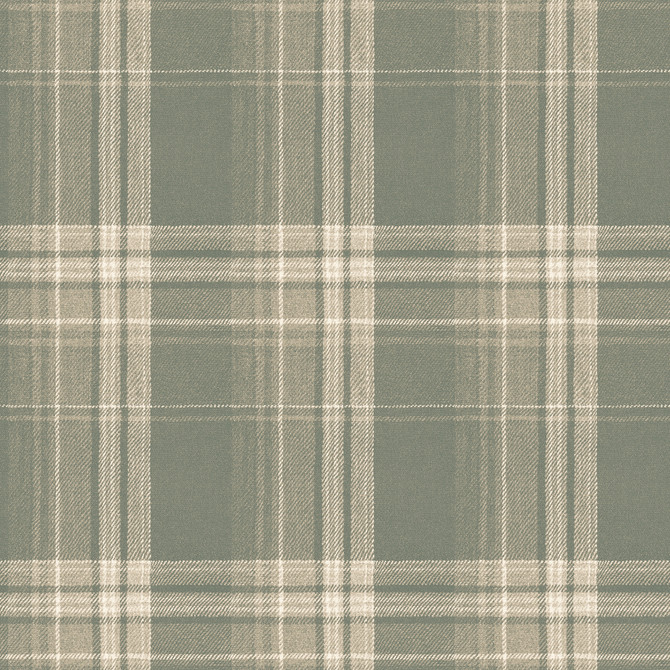 Saranac Sage Flannel Wallpaper by Chesapeake Birch & Sparrow Covers about 56.4 square feet 20.5-in by 33-ft long roll Prepasted 20.5 - Fabric Carolina -