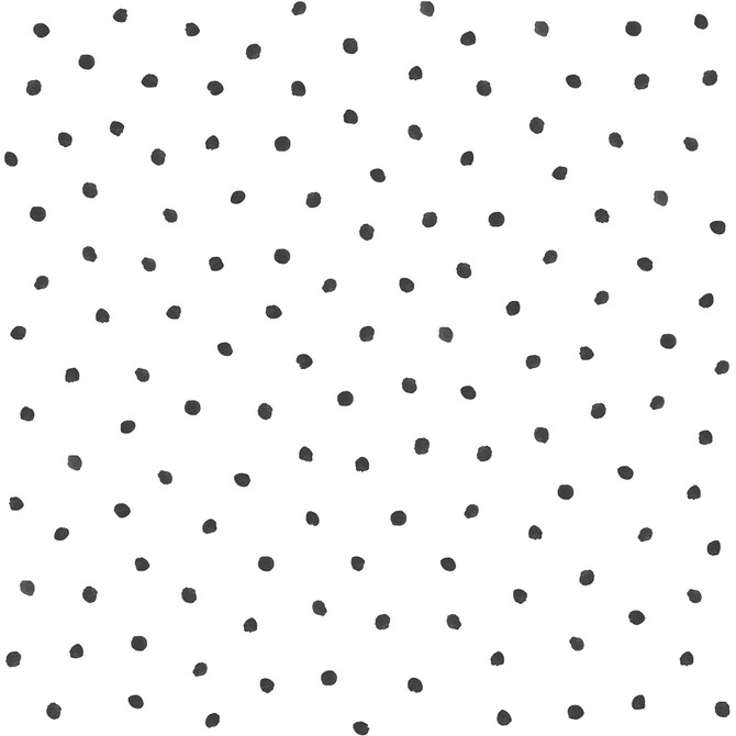 Pixie Black Dots Wallpaper by Chesapeake Fable Covers about 57.5 square feet 20.9-in by 33-ft long roll Unpasted 20.9 - Fabric Carolina -