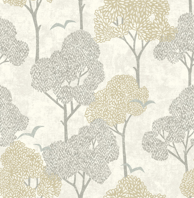 Lykke Neutral Textured Tree Wallpaper by A-Street Prints Hannah Covers about 56.4 square feet 20.5-in by 33-ft long roll Unpasted 20.9 - Fabric Carolina -