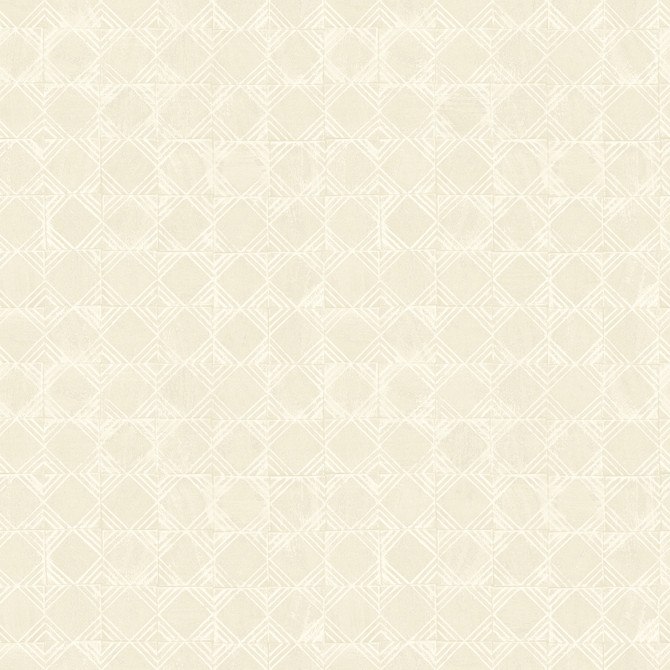 Button Block Taupe Geometric Wallpaper by Chesapeake Kinfolk Covers about 56.4 square feet 20.5-in by 33-ft long roll Prepasted 20.5 - Fabric Carolina -