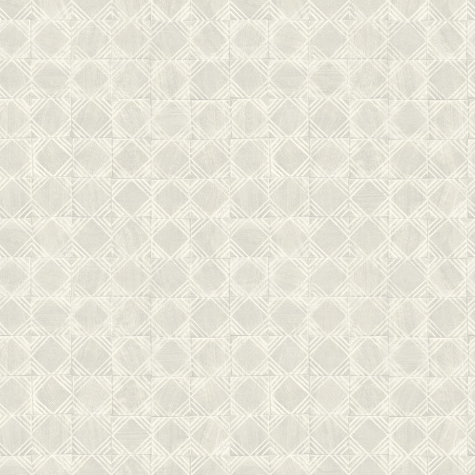 Button Block Light Grey Geometric Wallpaper by Chesapeake Kinfolk Covers about 56.4 square feet 20.5-in by 33-ft long roll Prepasted 20.5 - Fabric Carolina -