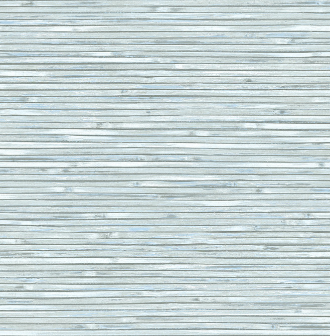 Bellport Sky Blue Wooden Slat Wallpaper by A-Street Prints Newport Covers about 56.4 square feet 20.5-in by 33-ft long roll Unpasted 20.9 - Fabric Carolina -