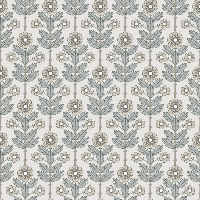 Aya White Floral Wallpaper by A-Street Prints Spring Covers about 56.4 square feet 20.5-in by 33-ft long roll Unpasted 6.9 - Fabric Carolina -