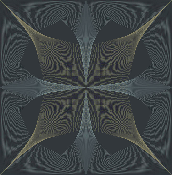 Radius Navy Geometric Wallpaper by A-Street Prints Theory Covers about 56.4 square feet 20.5-in by 33-ft long roll Unpasted 20.9 - Fabric Carolina -