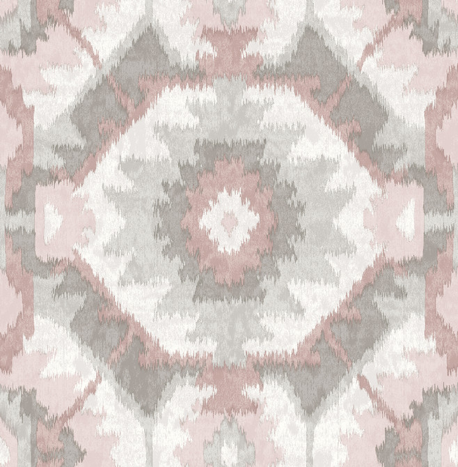 Kazac Light Pink Pink Shibori Wallpaper by A-Street Prints Theory Covers about 56.4 square feet 20.5-in by 33-ft long roll Unpasted 20.9 - Fabric Carolina -