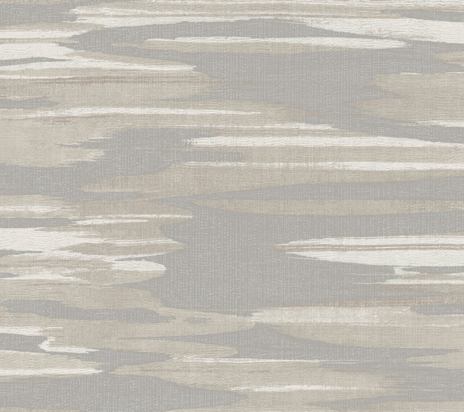 Nimbus Grey Wallpaper by Antonina Vella Antonina Vella Dazzling Dimensions Volume II Covers about 60.8 square feet 27-in by 27-ft long roll Unpasted 24 - Fabric Carolina -