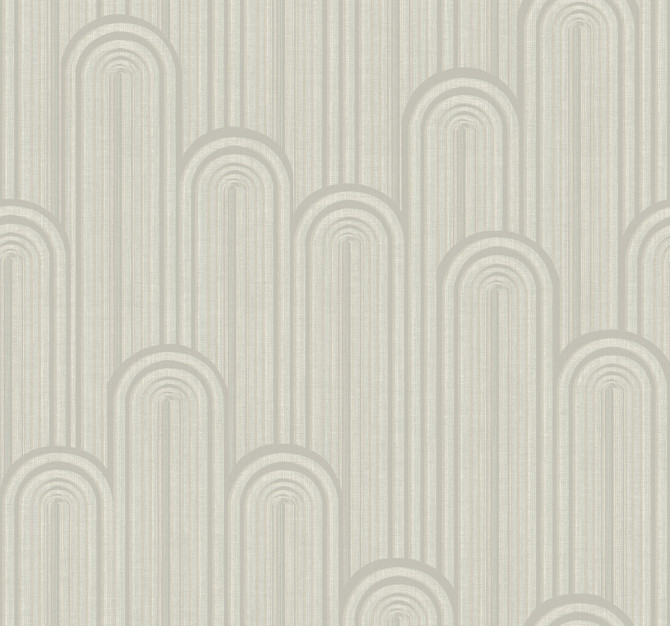 Speakeasy Beige Wallpaper by Antonina Vella Antonina Vella Deco Covers about 60.8 square feet 27-in by 27-ft long roll Unpasted 25.25 - Fabric Carolina -