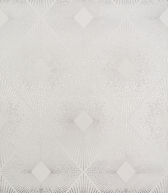 Harlowe White & Silver Wallpaper by York Wallcoverings Shimmering Finishes Covers about 56.9 square feet 20.8-in by 32.8-ft long roll Unpasted 12.6 - Fabric Carolina -