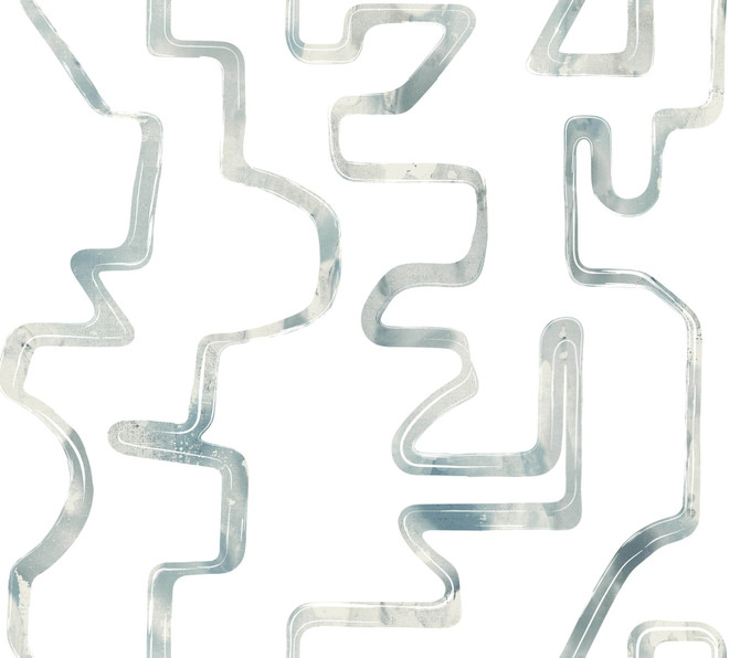 Abstract Aura Blue Smoke Wallpaper by York Wallcoverings Artistic Abstracts Covers about 60.8 square feet 27-in by 27-ft long roll Unpasted 24 - Fabric Carolina -