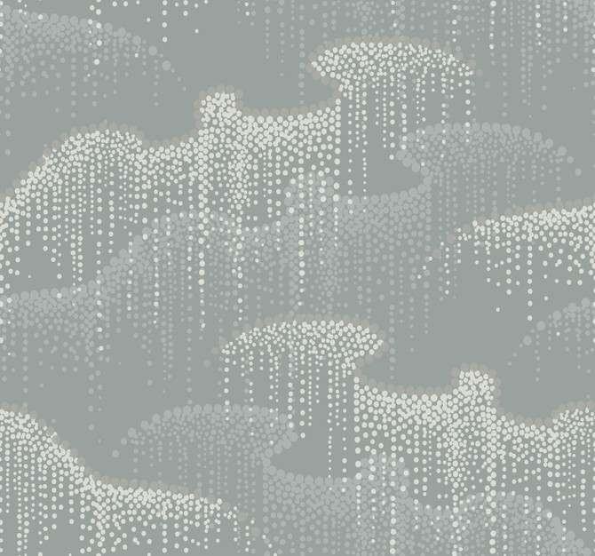 Moonlight Pearls Grey Wallpaper by Candice Olson Candice Olson Modern Nature 2nd Edition Covers about 60.8 square feet 27-in by 27-ft long roll Unpasted 25.25 - Fabric Carolina -
