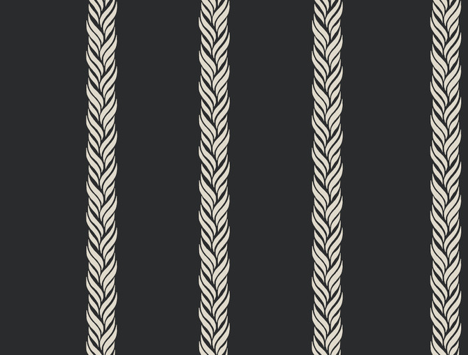 Braided Stripe Black Wallpaper by Ronald Redding Classics Covers about 60.8 square feet 27-in by 27-ft long roll Unpasted 20.5 - Fabric Carolina - Braided Stripe Black Wallpaper by Ronald Redding Classics Covers about 60.8 square feet 27-in by 27-ft long roll Unpasted 20.5 - Fabric Carolina -