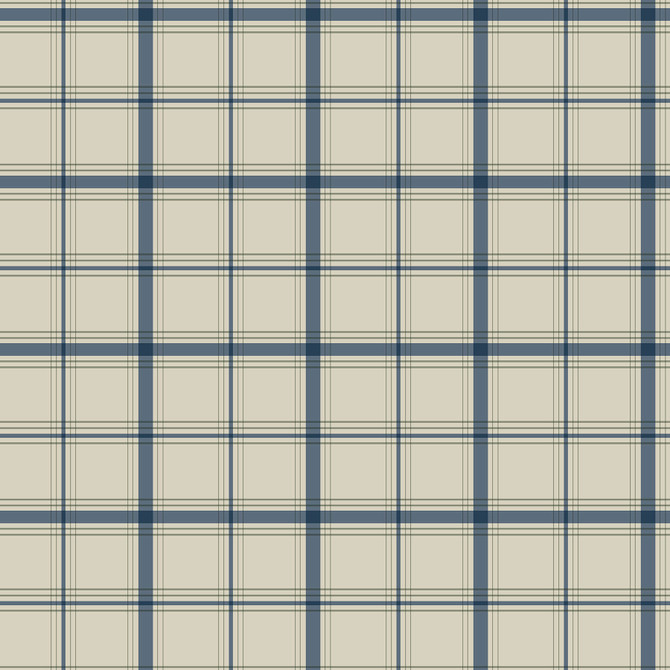 Hunter Blue Wallpaper by Magnolia Home Magnolia Home 4 Covers about 56.4 square feet 20.5-in by 33-ft long roll Prepasted 20.5 - Fabric Carolina -