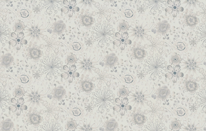 Magic Garden Grey Wallpaper by Missoni Missoni 4 Covers about 108.1 square feet 39.3-in by 33-ft long roll Unpasted 12.5 - Fabric Carolina -