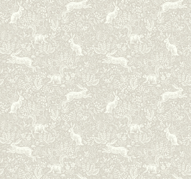 Fable Linen Wallpaper by Rifle Paper Co. Rifle Paper Co. Covers about 60.8 square feet 27-in by 27-ft long roll Unpasted 25.25 - Fabric Carolina -