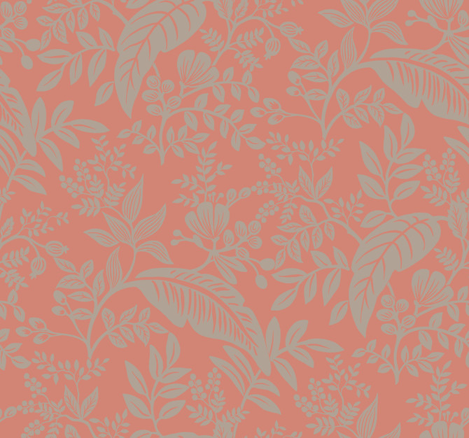 Canopy Rose Wallpaper by Rifle Paper Co. Rifle Paper Co. Covers about 60.8 square feet 27-in by 27-ft long roll Unpasted 25.25 - Fabric Carolina -
